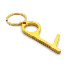 Load image into Gallery viewer, Touch-less Door Opener Keychain PMK002 GOLD
