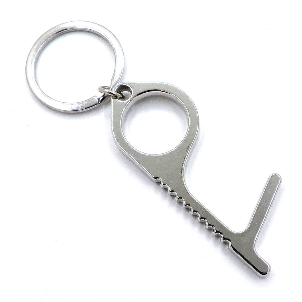 Touch-less Door Opener Keychain PMK002 SILVER